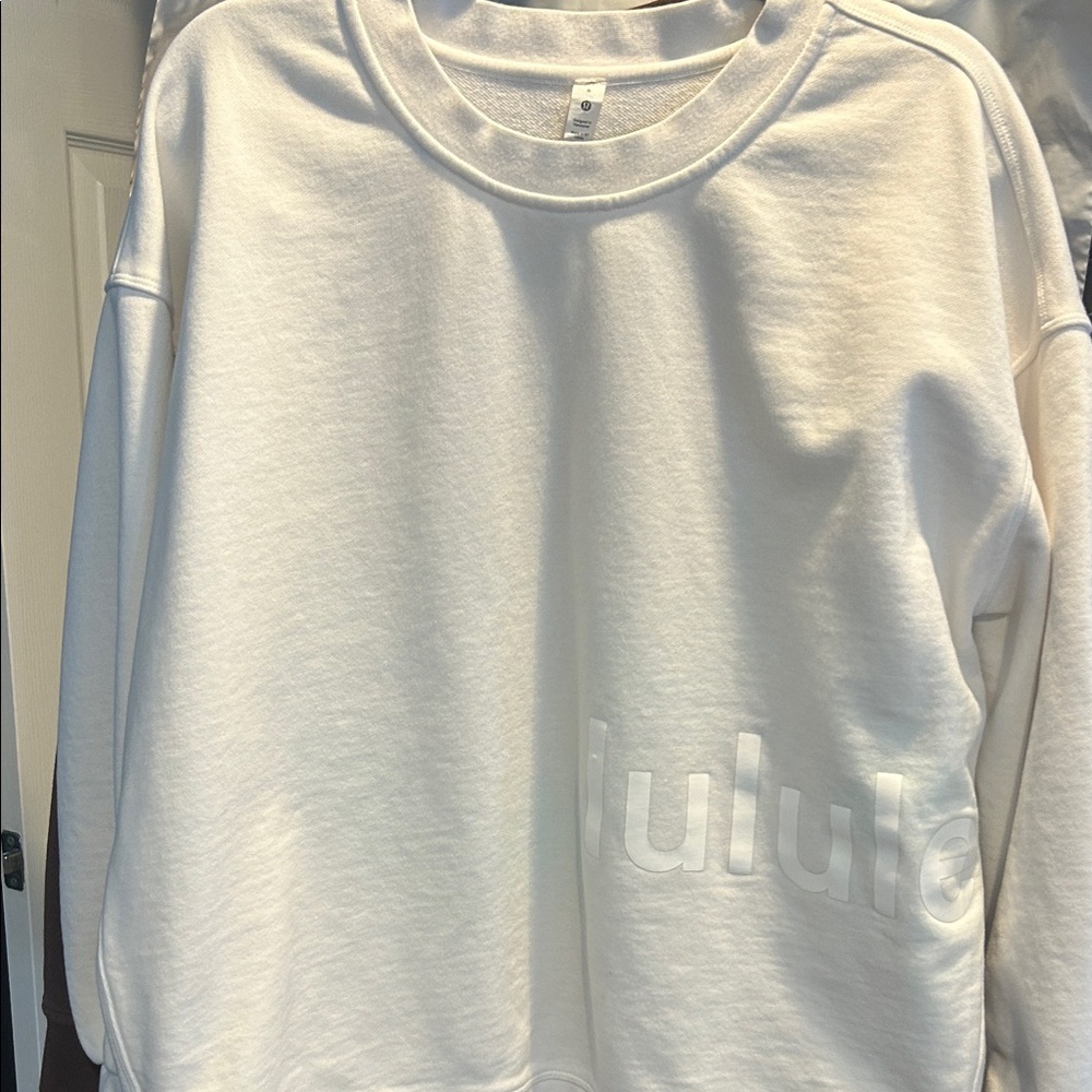 lululemon athletica White Women's perfectly oversized crewneck Sweater
